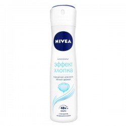 Дезодорант-антиперспирант, Nivea (Нивея) 150 мл арт. 84472 эффект хлопка спрей