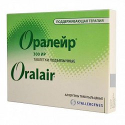 Оралейр, табл. подъязычн. 300 ИР №30 (аллергены трав пыльцевые - поддерживающая терапия)