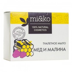 Мыло туалетное, Mi&Ko (Ми&Ко) 75 г мед и малина