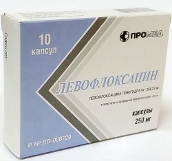 Левофлоксацин капс. 250 мг 10 шт.